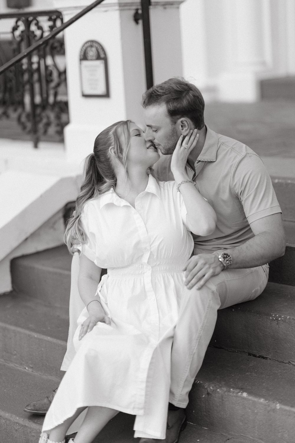 Proposal captured in hidden charm of Jekyll Island Historic District near Cherokee Cottage by Golden Isles photographer.