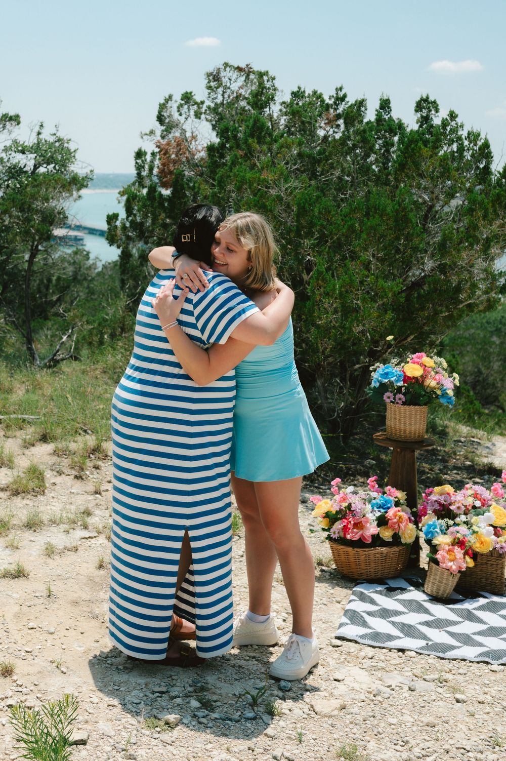 Surprise proposal and engagement photography in Canyon Lake, Texas