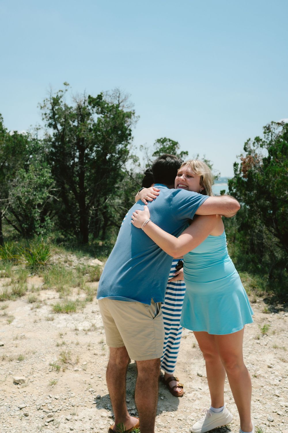 Surprise proposal and engagement photography in Canyon Lake, Texas