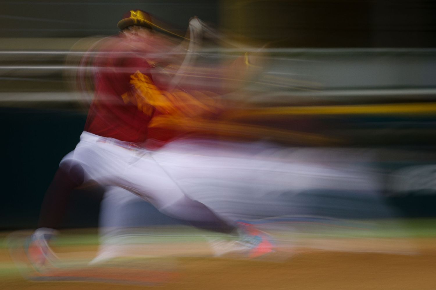 Luis “Leroy” Cruz pitches during a Roberto Clemente Winter League game in Puerto Rico.