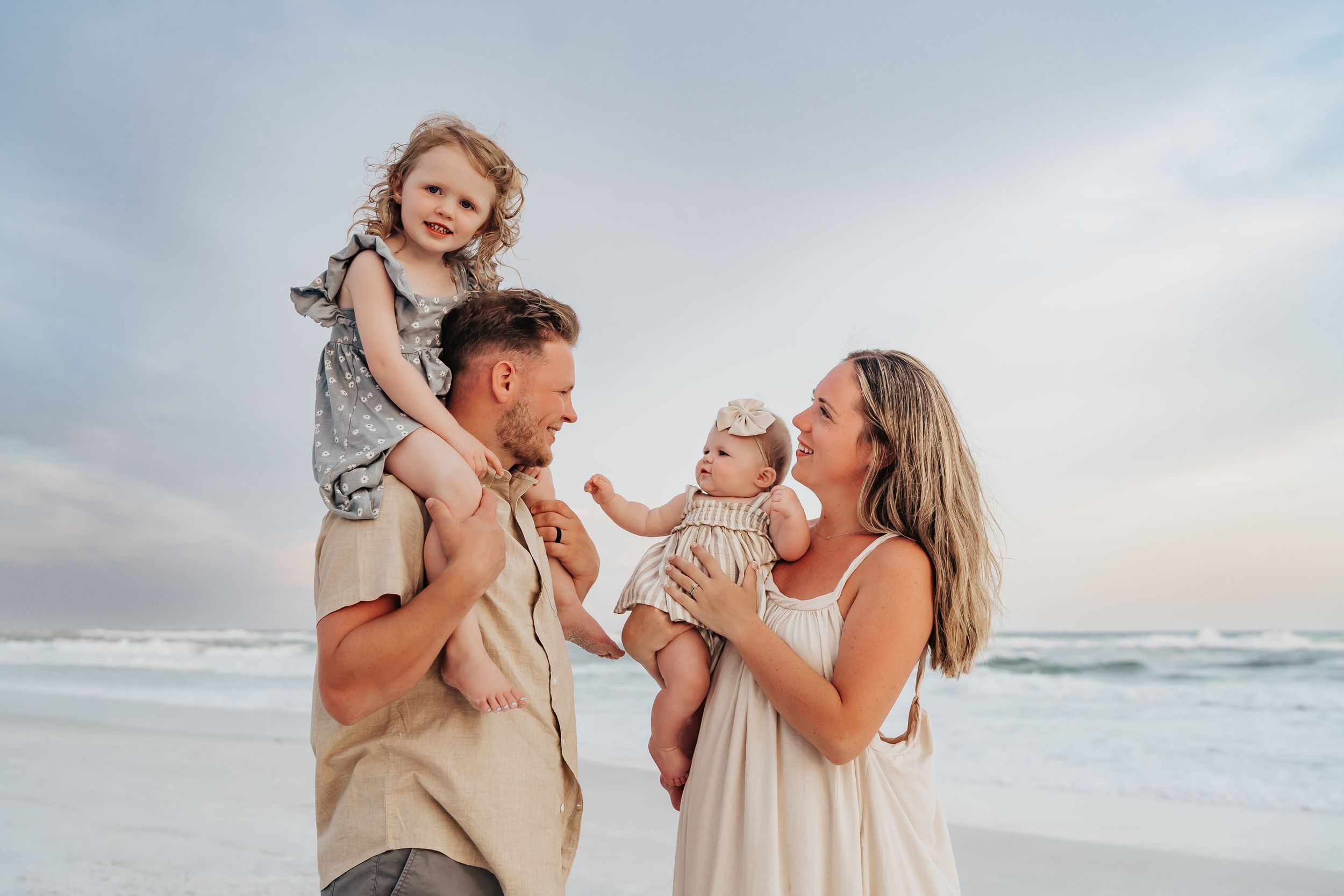 Family Destin Florida Sunset Beach Photographer Photo Session