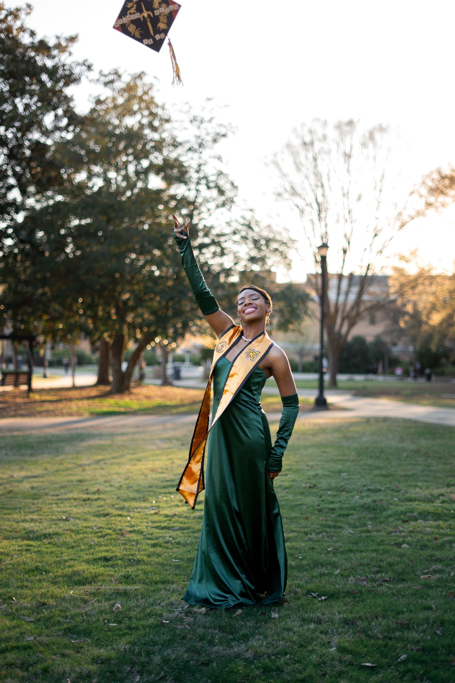 KSU student grad photos in atlanta Georgia before commencement