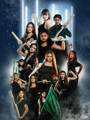 Phoenix AZ  Competitive MARCHING Band Banner Pictures Anjeanette Photography High School Senior Grad PORTRAITS Arizona