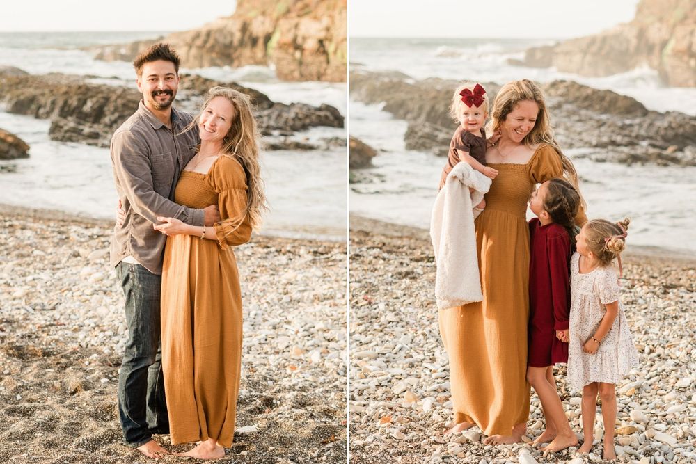 how to pick your location for fall family photos | san luis obispo photo locations | family in warm fall colors for family session