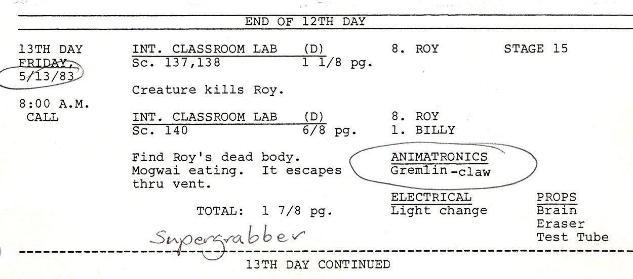 Roy Hanson scene (Glynn Turman) script