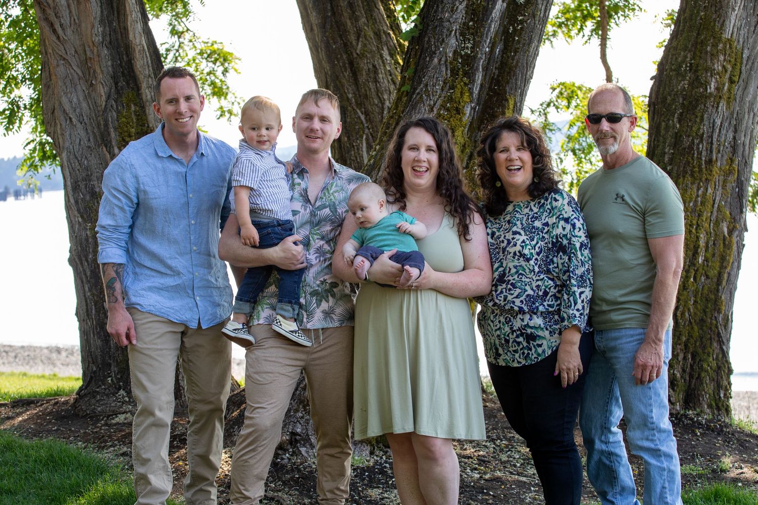 Family, Grandparents, Grandchildren, Siblings, Pacific Northwest, Washington, Outdoors, Park, Together.