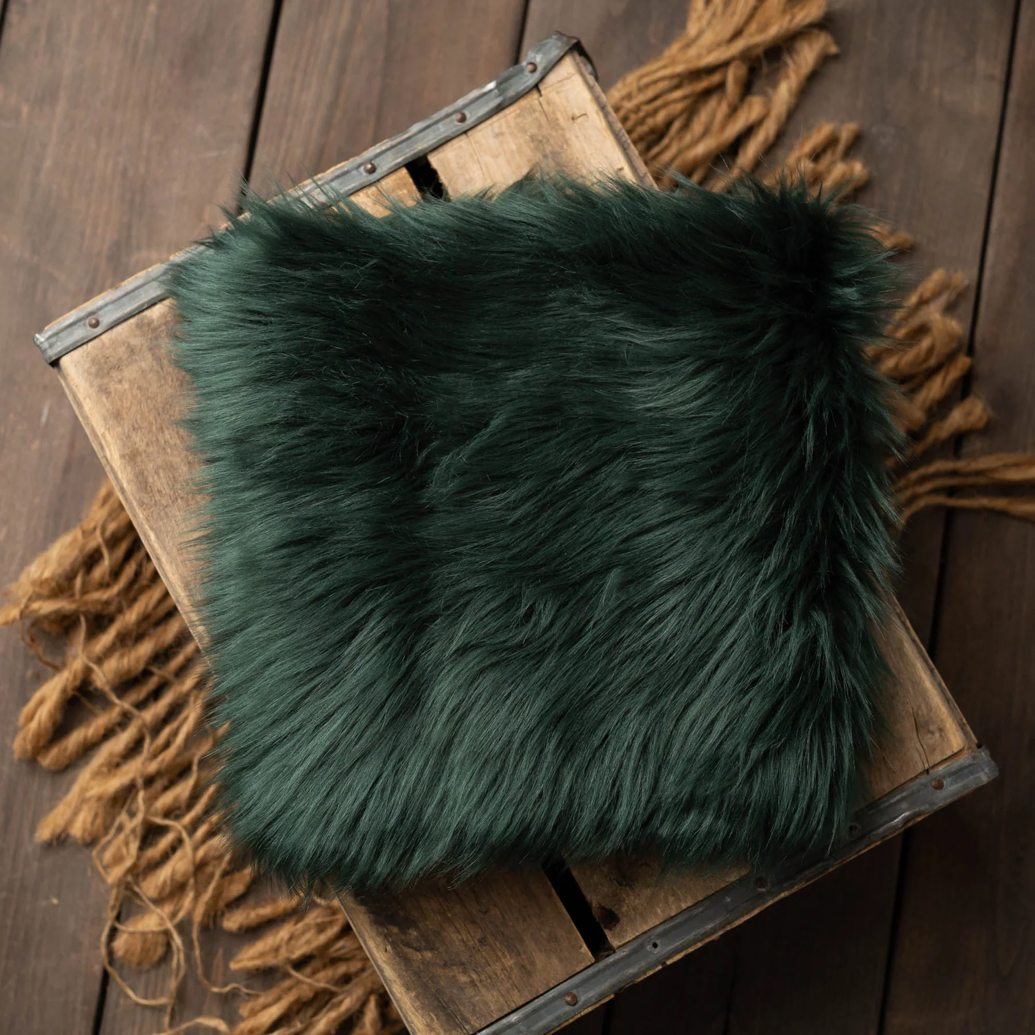 Example of pink fur layer that can be used during your Dalton Georgia newborn Session