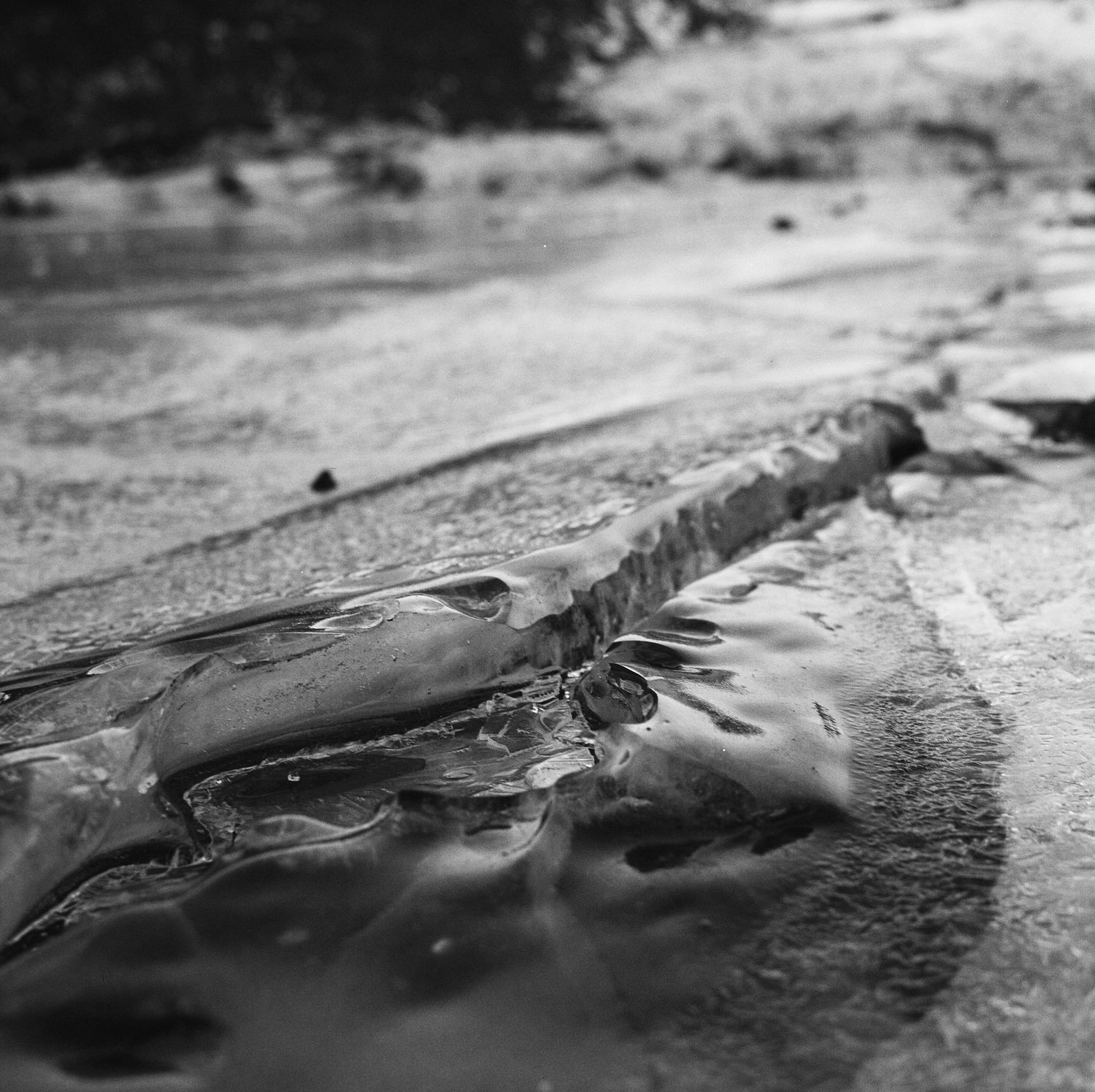 Mended Crack in Glacier overflow