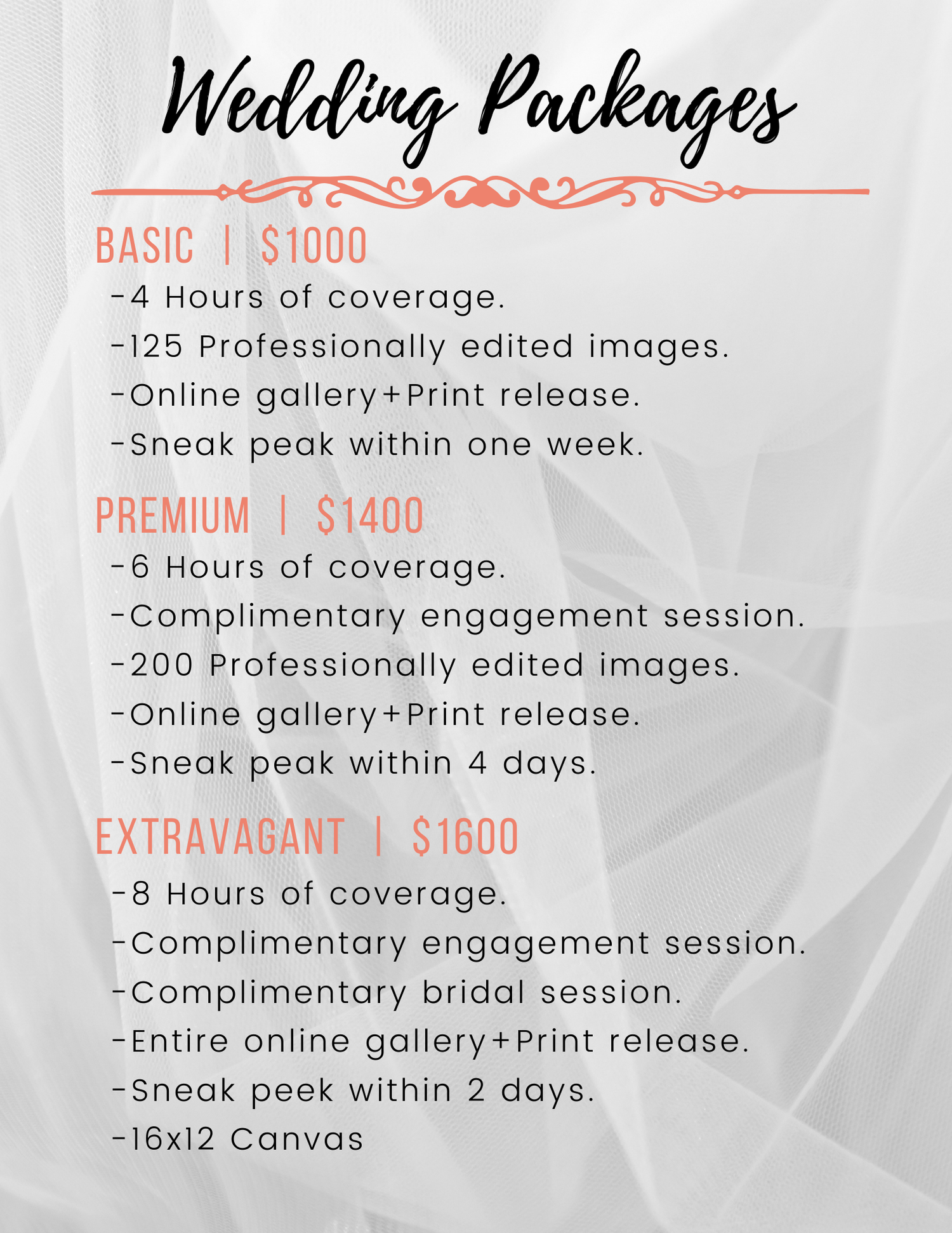 wedding packages, wedding prices, lynchburg weddings, bedford weddings,