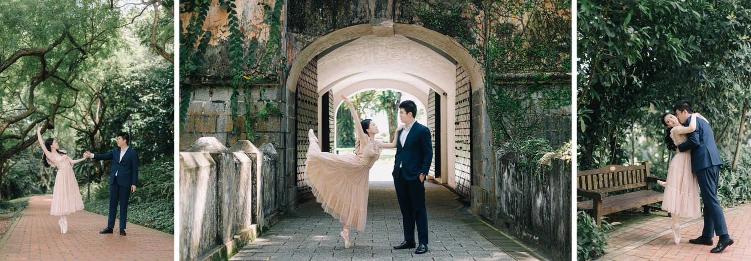 Best Pre-Wedding Photoshoot Locations in Singapore: Fort Canning Tree Tunnel