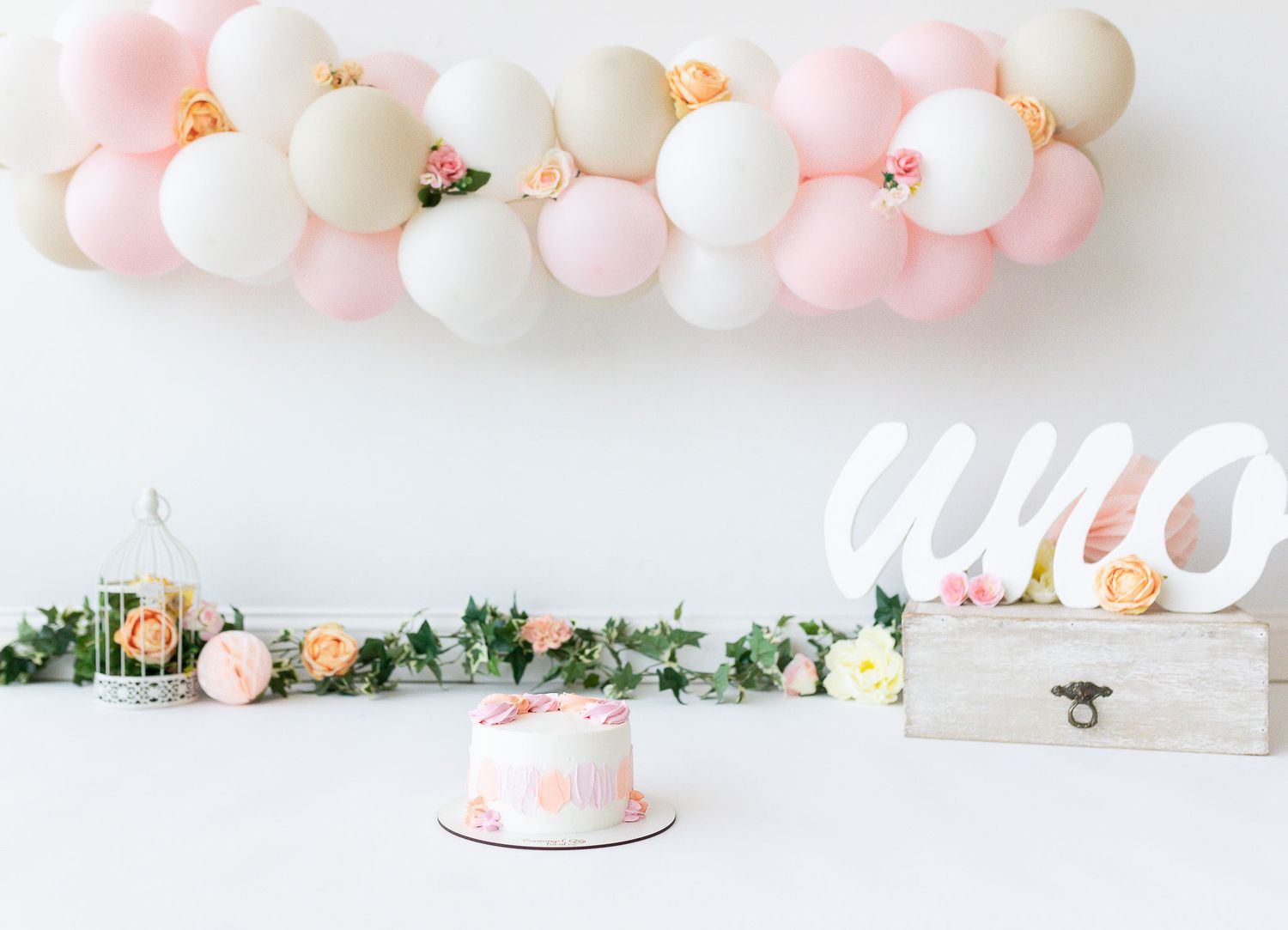 cake smash decoración min fotografía santiago de chile