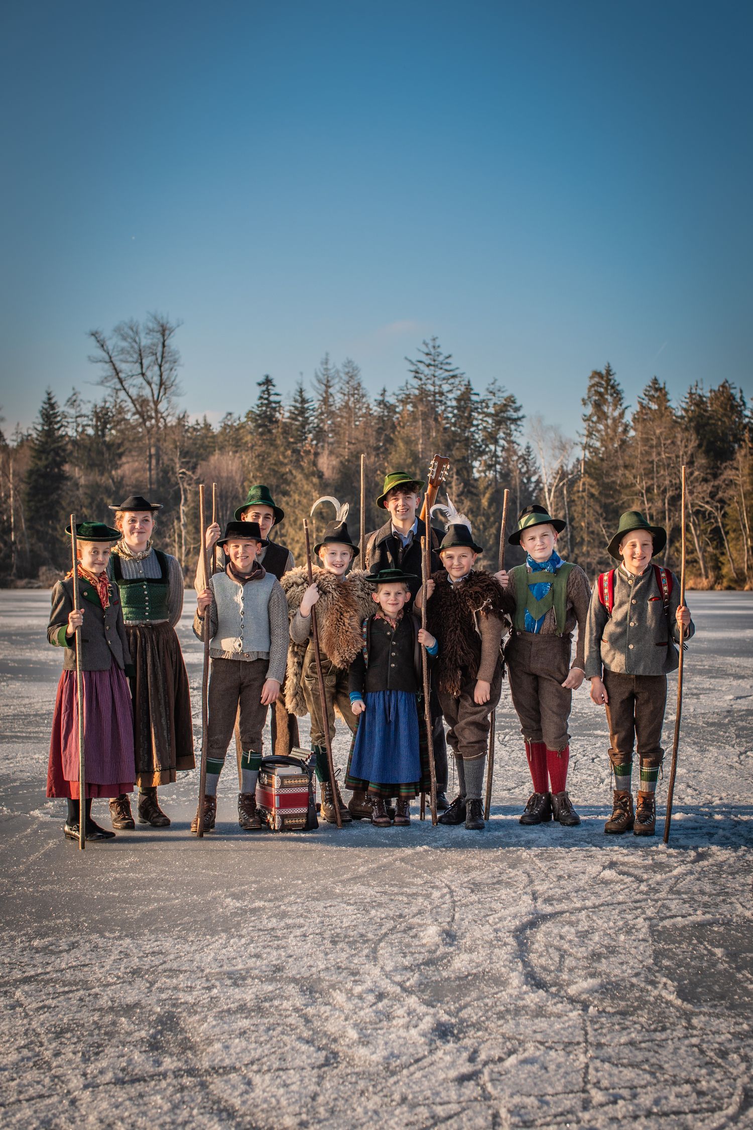 Fotografie; Kinder; Kultur; Kunst; Theater; Ridering; Rosenheim; Brauchtum; Weihnachten; Hirtenspiel; Bayern; Oberbayern; Chiemgau