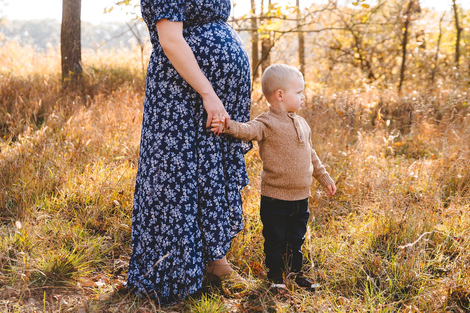 maternity, fall, mom and baby, West Michigan
