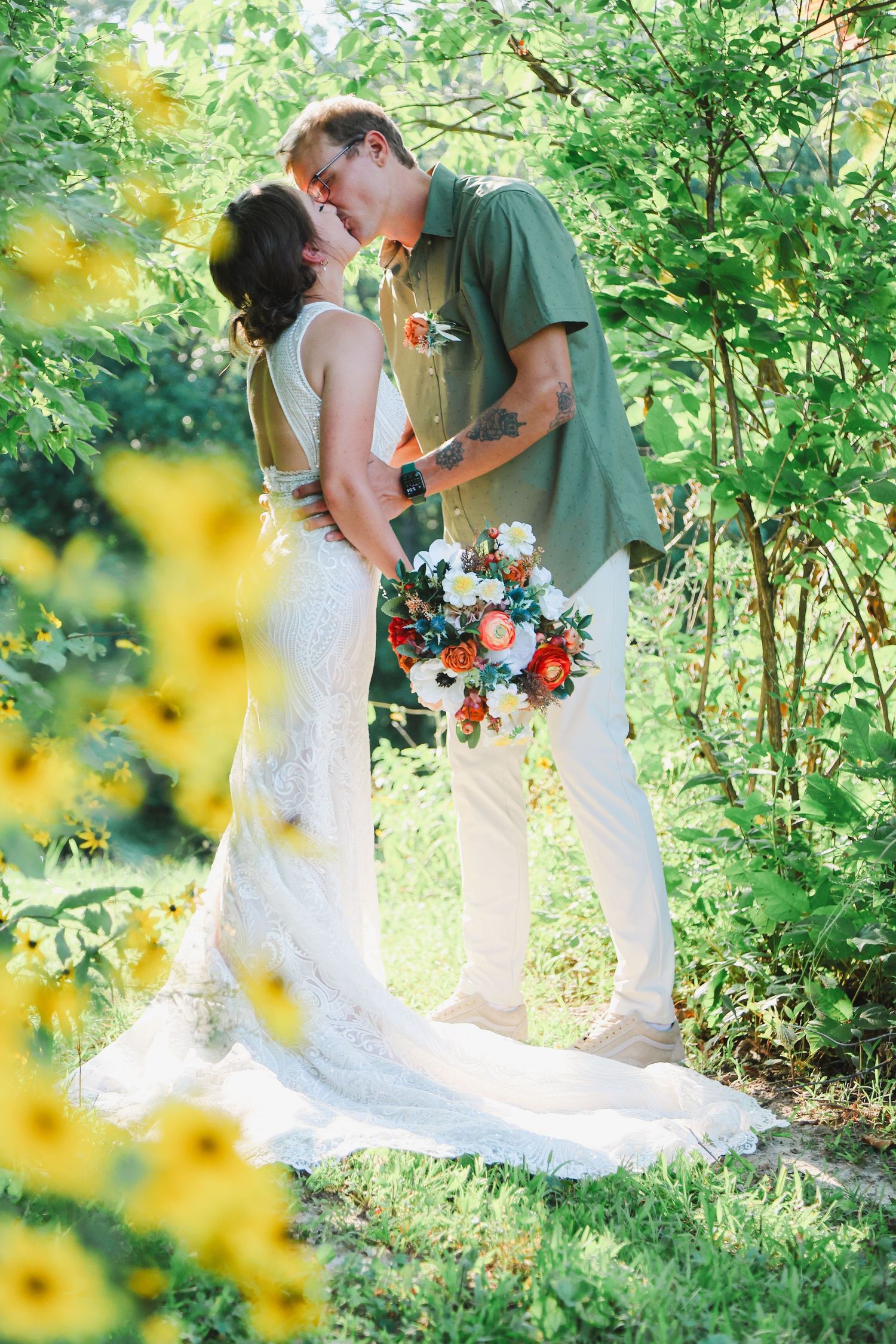 wedding posed photo