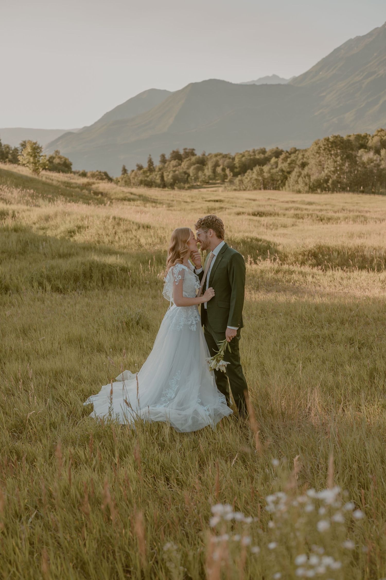 elopement photography capturing an emotional mountain vows in Shenandoah National Park, VA