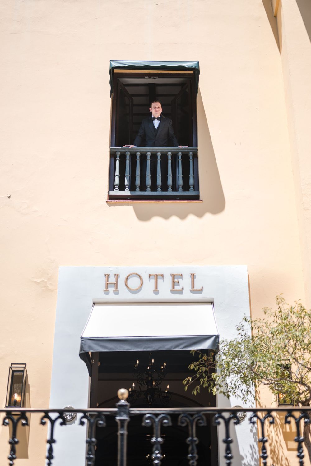 Exterior view of Hotel El Convento entrance in Old San Juan Puerto Rico