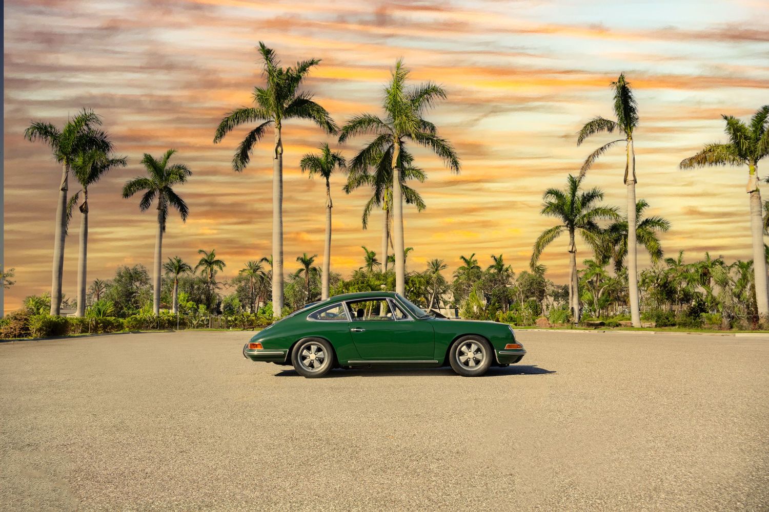 A classic green vintage porsche Sarasota Car Photographer 
Automotive Photographer Car Wall Art Sports Car Photography Lakewood Ranch Tampa