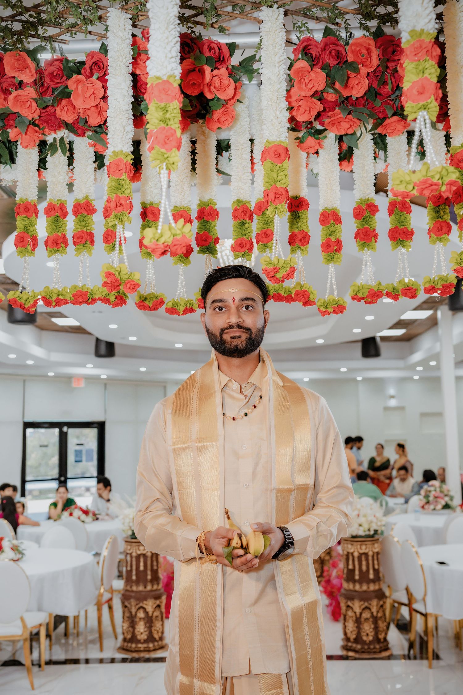 A portrait capturing the groom’s elegance, confidence, and personality.