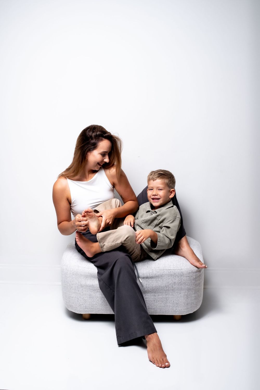 emotional mother and son portrait natural light studio Nashville Tennessee