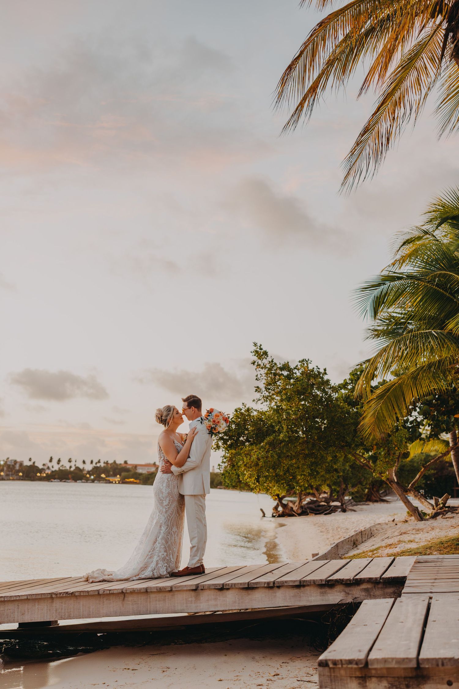 Aruba surfside beach wedding