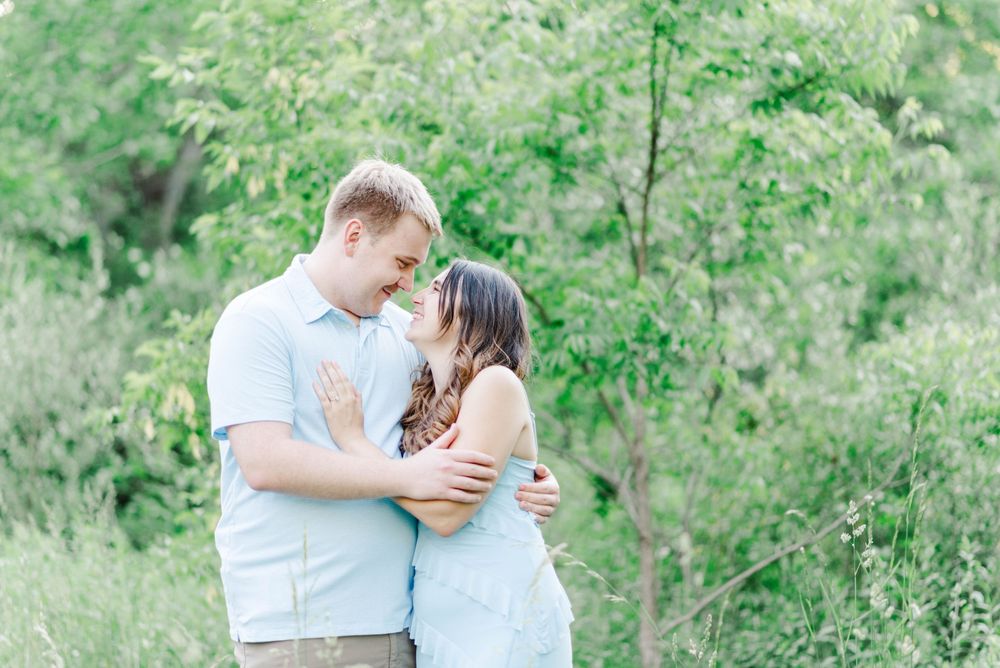 Engagement session at Quemahoning Reservoir in Johnstown Pennsylvania