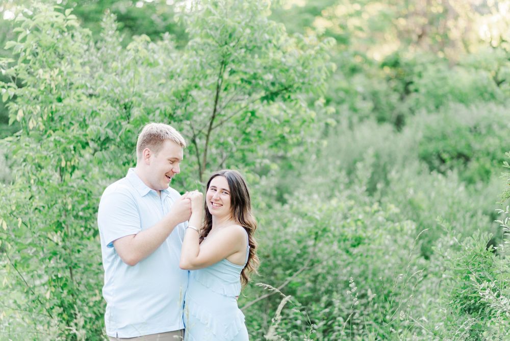 Engagement session at Quemahoning Reservoir in Johnstown Pennsylvania