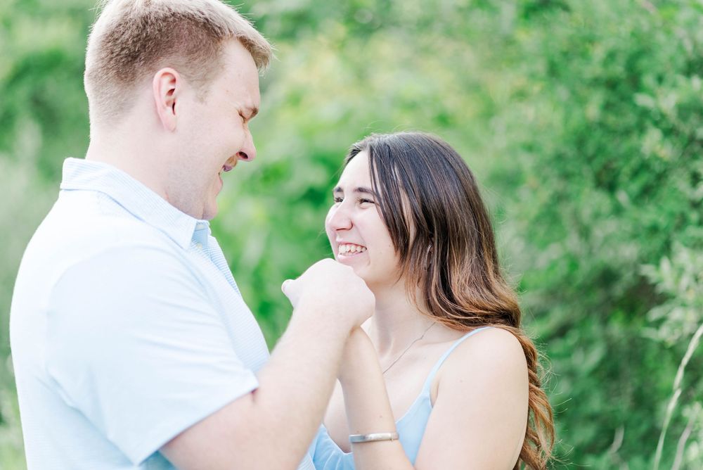 Engagement session at Quemahoning Reservoir in Johnstown Pennsylvania