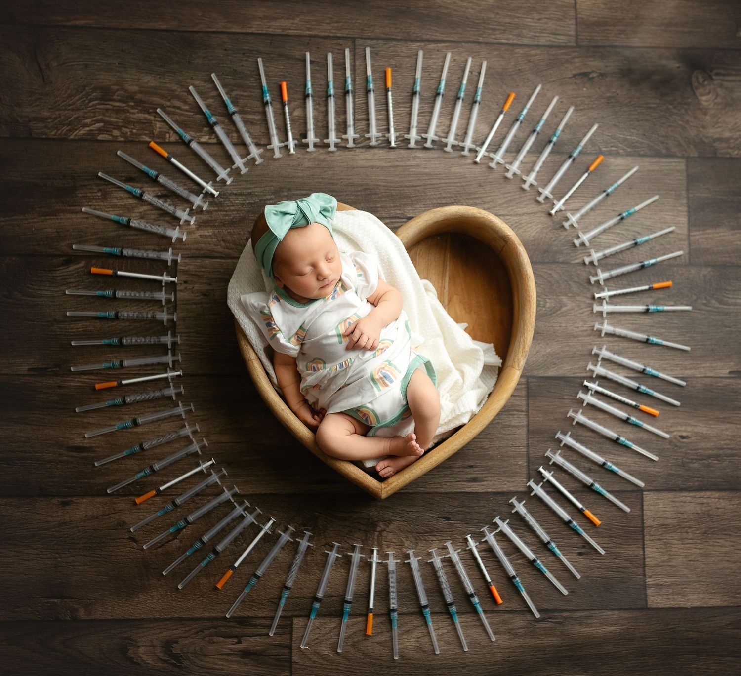 Mom did IVF for this newborn girl, and we did the shots to show. Greenville SC newborn photographer, Easley SC newborn photographer