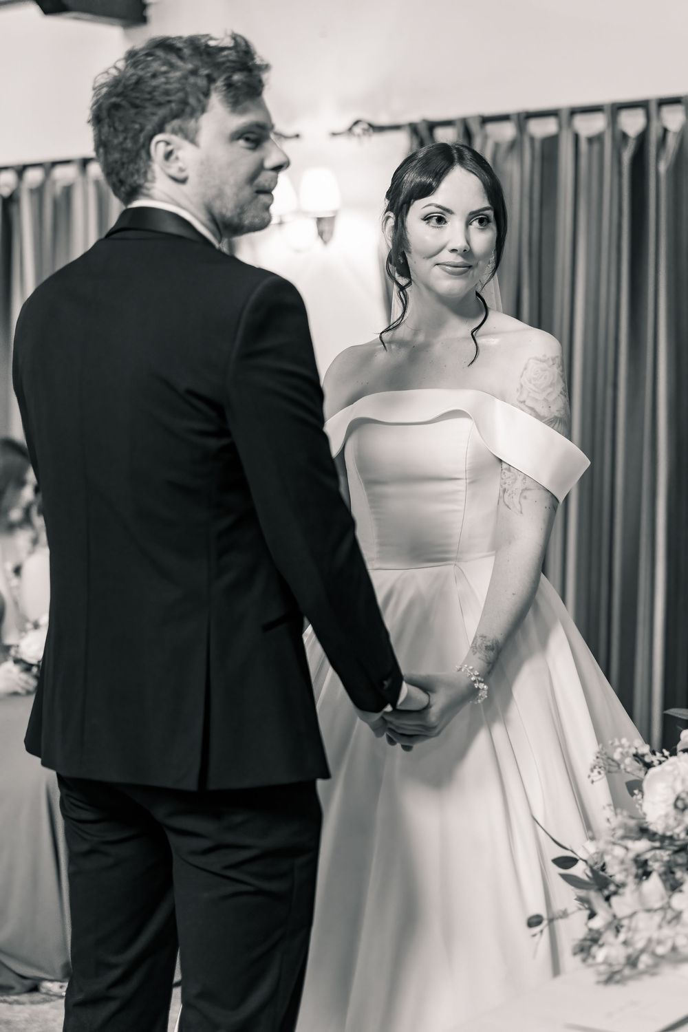 BRIDAL PORTRAITS NORFOLK WEDDING DUNSTON HALL NORWICH BLACK TIE WEDDING