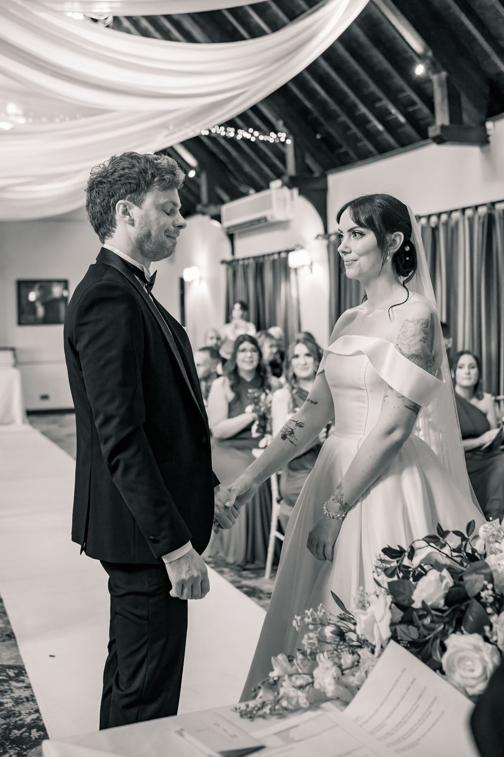 BRIDAL PORTRAITS NORFOLK WEDDING DUNSTON HALL NORWICH BLACK TIE WEDDING