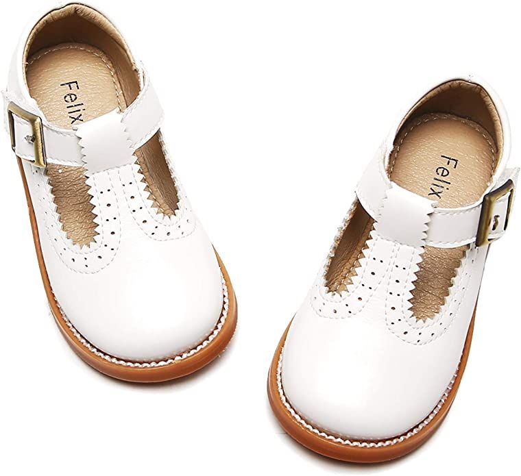 Toddler Little Girl Mary Jane Dress Shoes - Ballet Flats for Easter Flower Girl Party School Shoes.