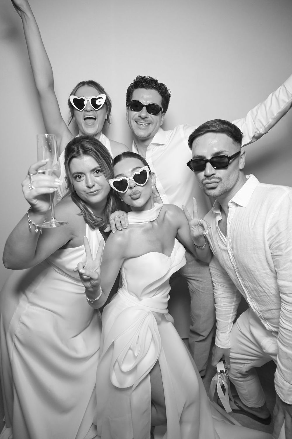 B&W Photo booth rental Ibiza