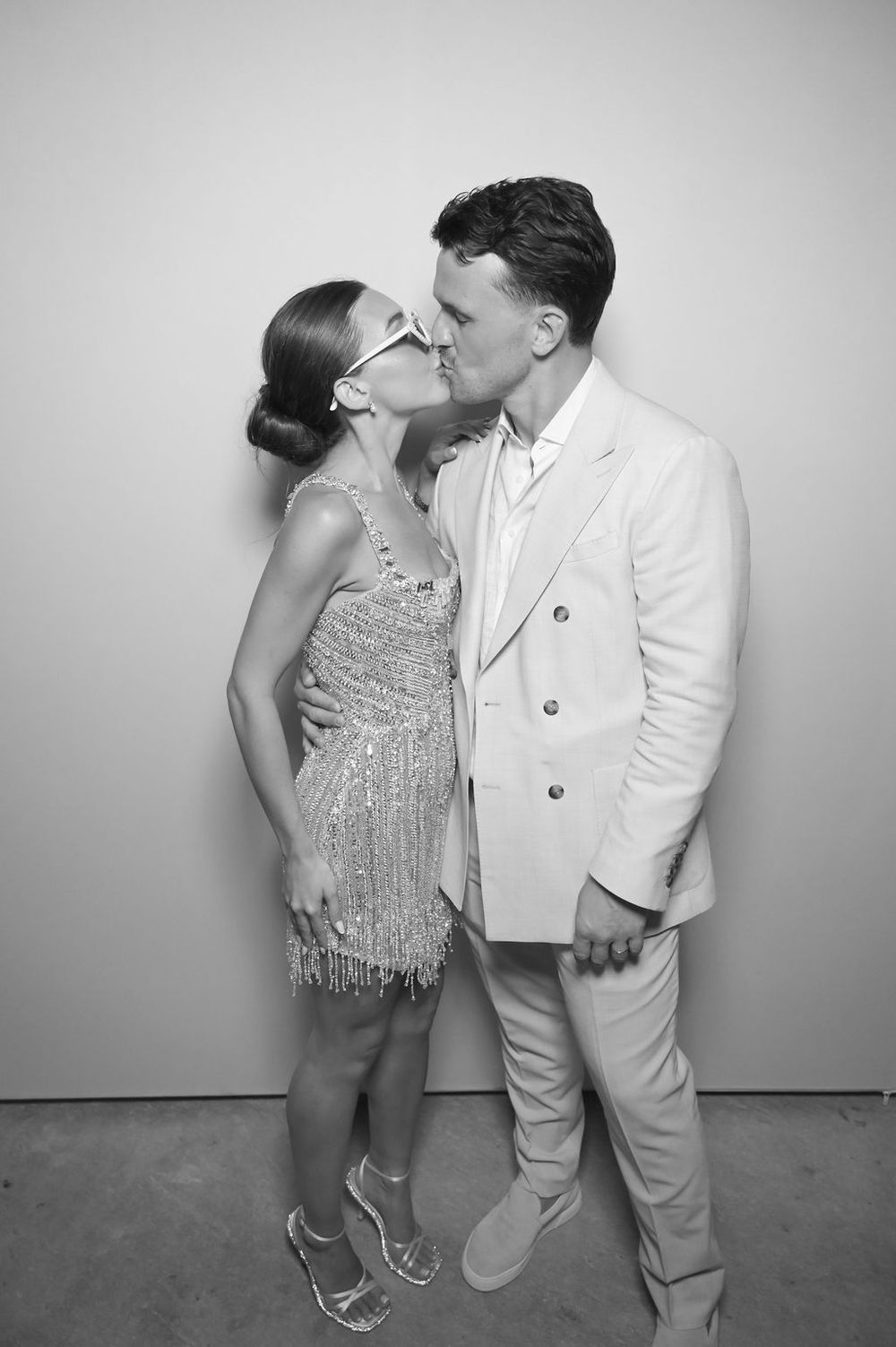 Black and white Photo Booth for weddings in ibiza