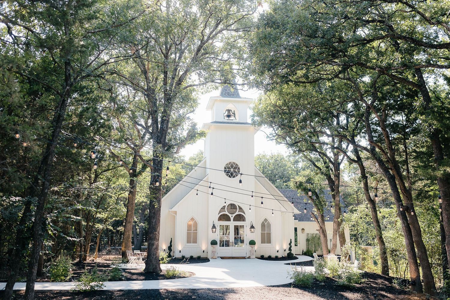 Exterior of chapel at The French Farmhouse, a Dallas wedding venue