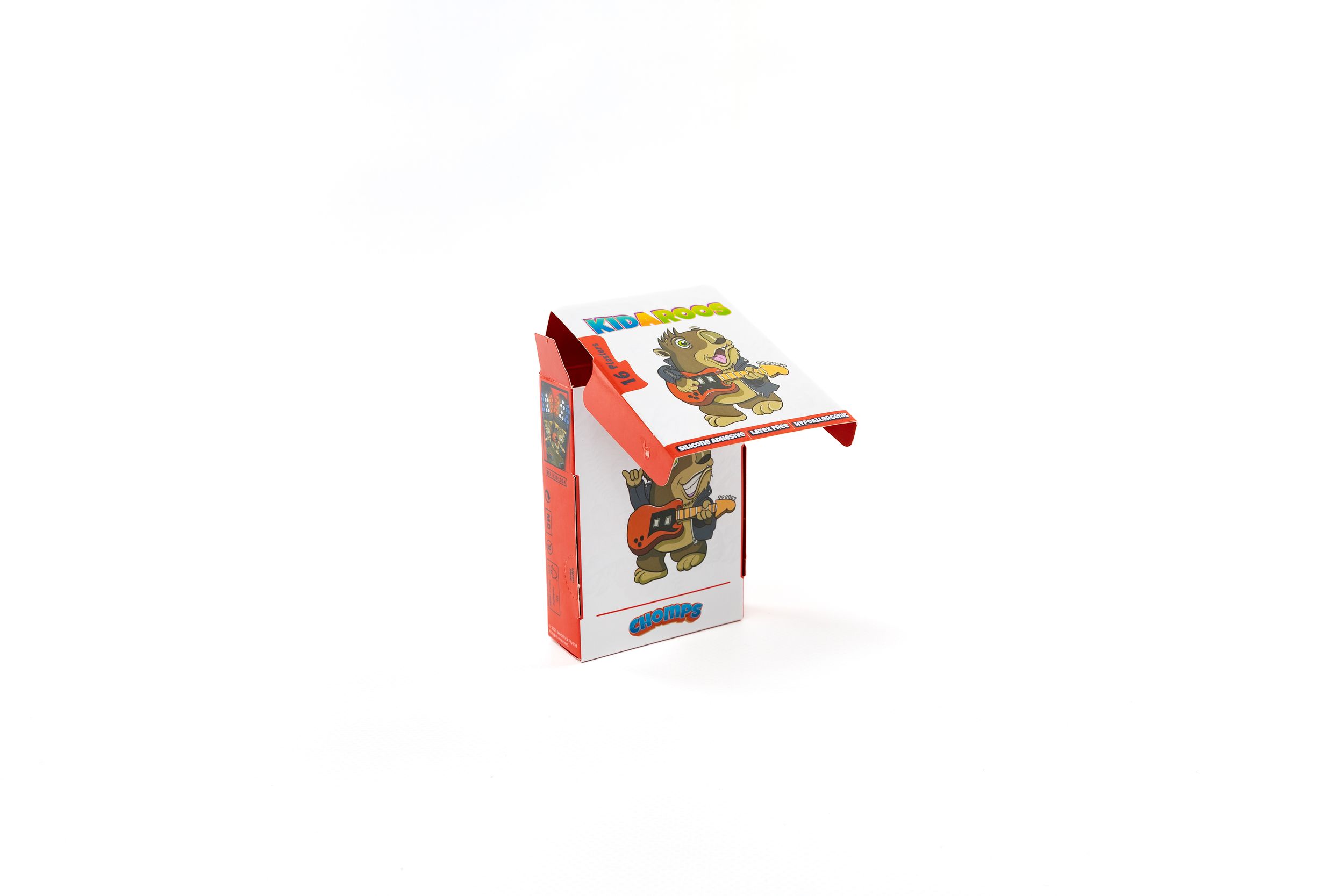 An opened red and white cigarette pack with playing cards visible at the top.