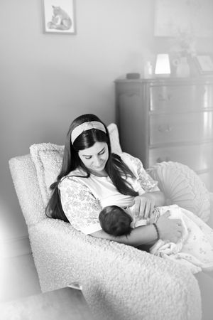 Series showing peaceful moments of rest on white textured couch.