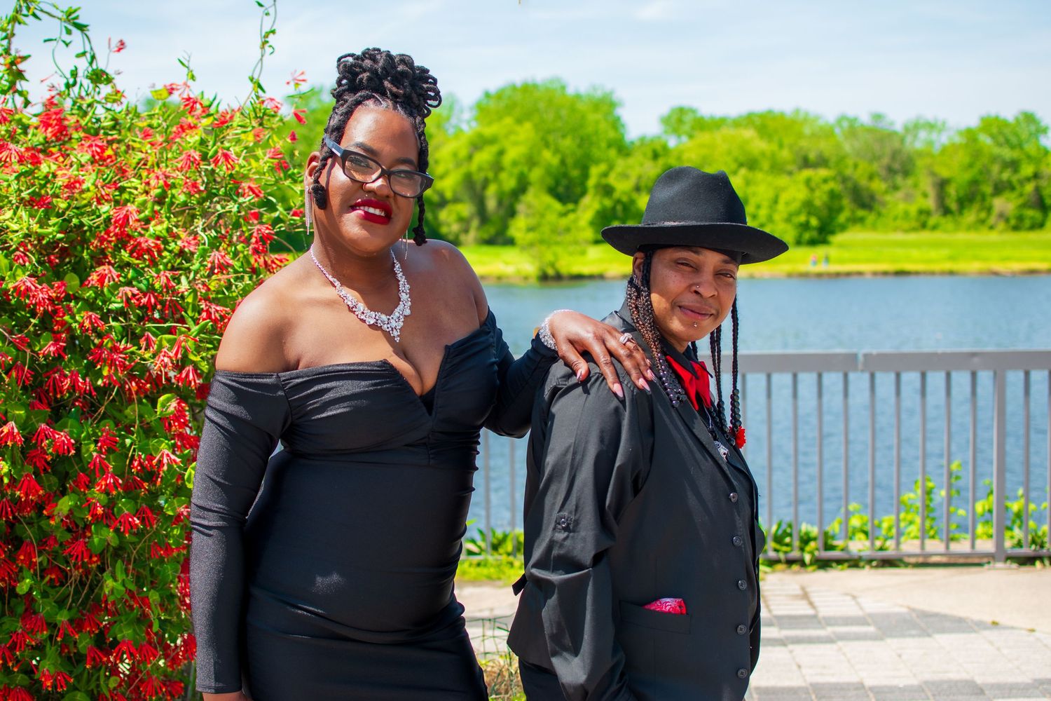 LGBTQ+ friendly engagement session, Maryland Parks, Water views