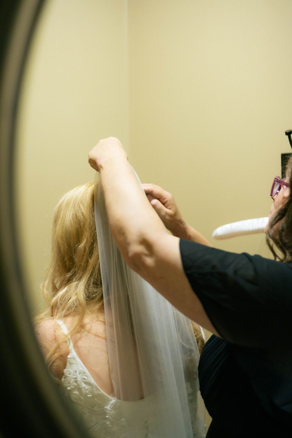 bridal getting ready photos before ceremony in Springfield, Illinois