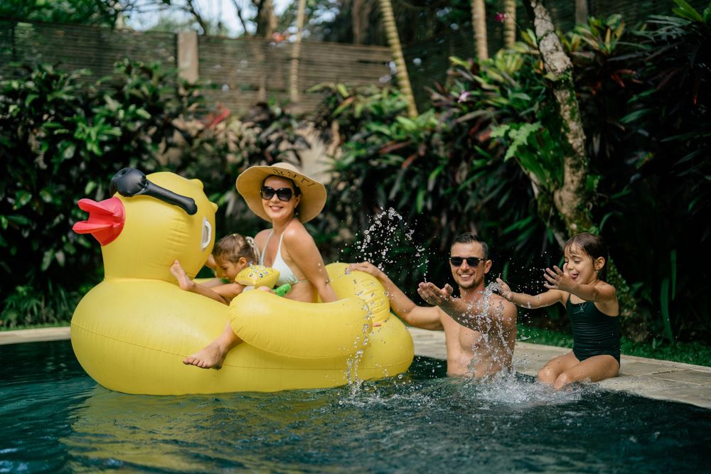 Bali family holiday photography session at The Samaya Ubud