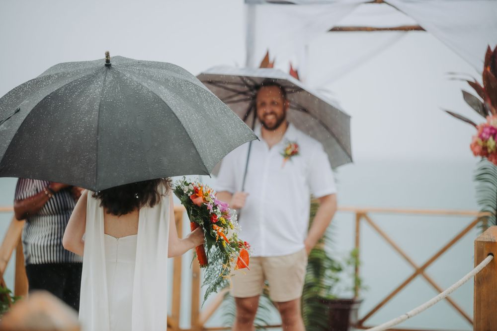 St Lucia wedding photographer captures rainy destination wedding at Calabash Cove in St Lucia