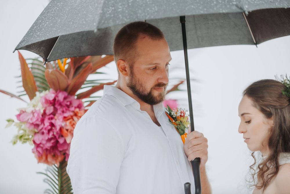 St Lucia wedding photographer captures rainy destination wedding at Calabash Cove in St Lucia