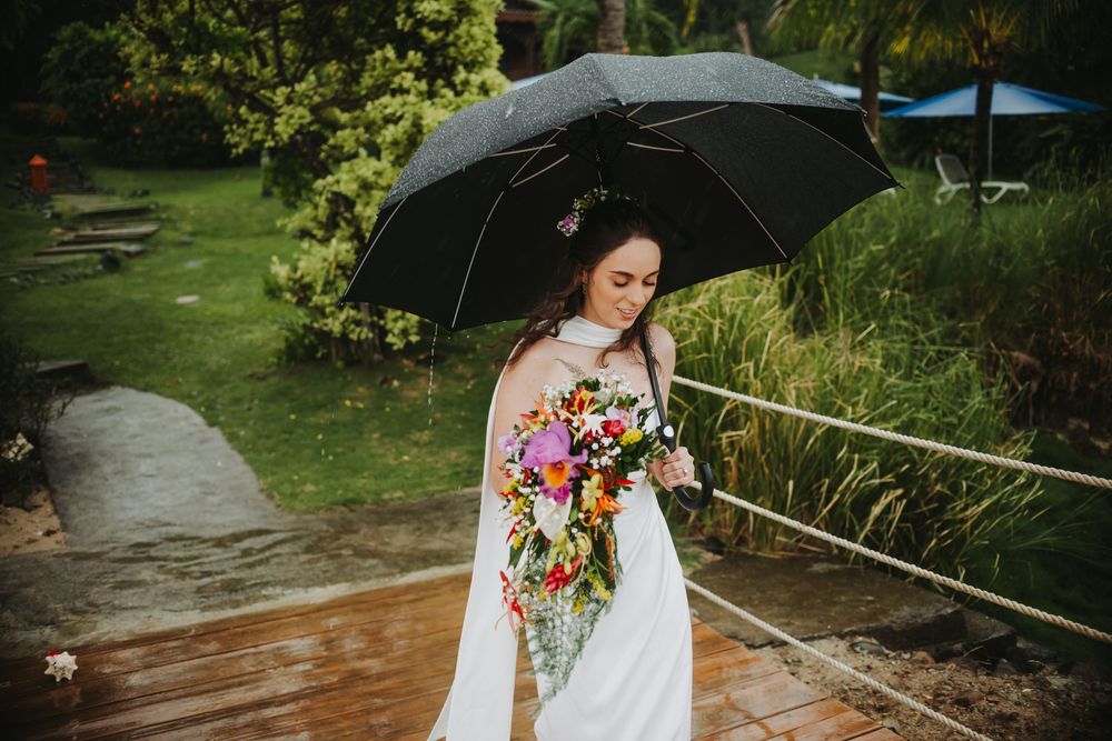 St Lucia wedding photographer captures rainy destination wedding at Calabash Cove in St Lucia
