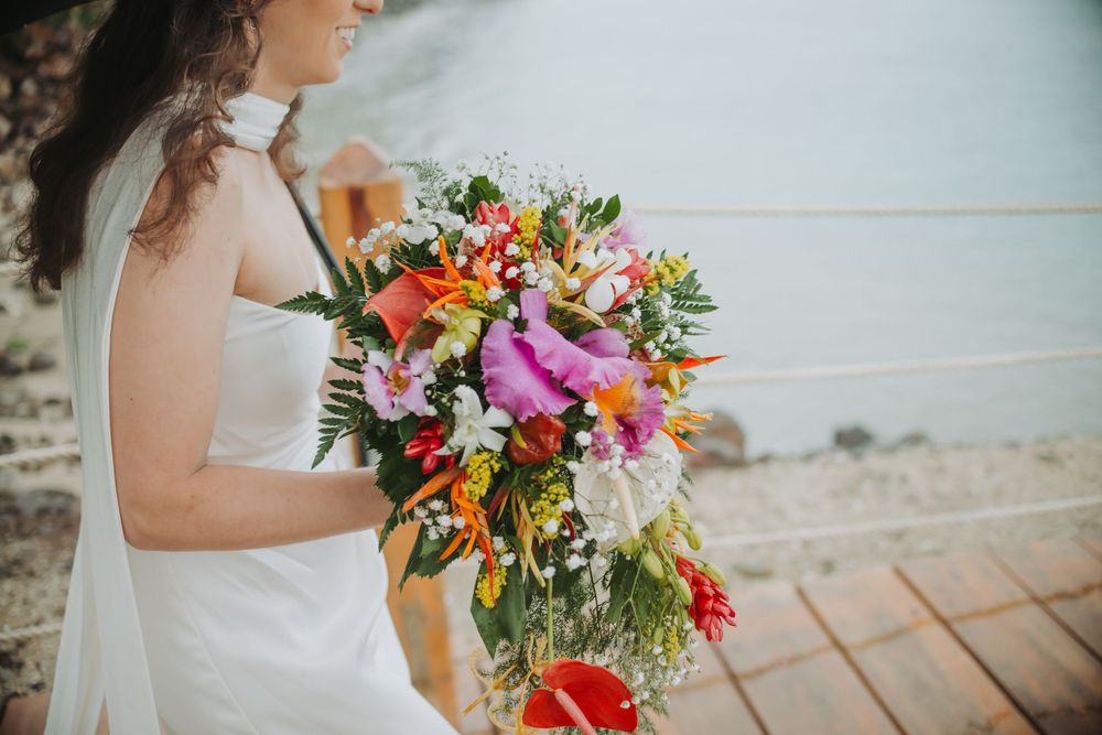 St Lucia wedding photographer captures rainy destination wedding at Calabash Cove in St Lucia
