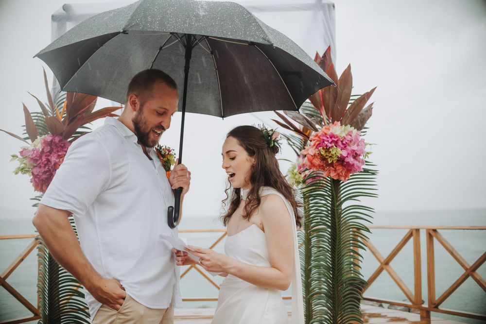St Lucia wedding photographer captures rainy destination wedding at Calabash Cove in St Lucia