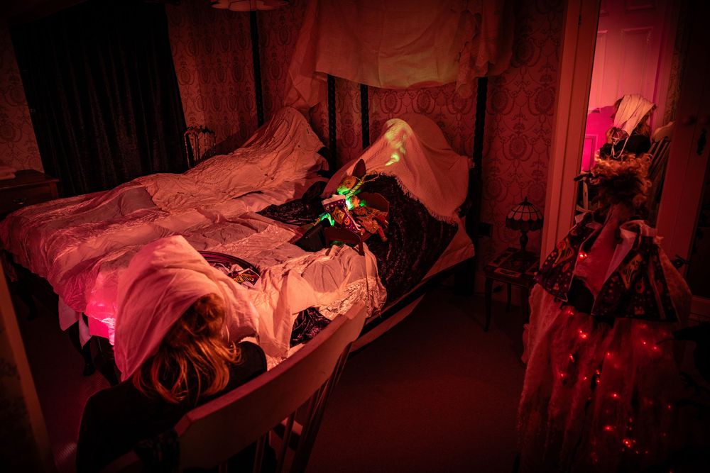 Event photography Halloween party at Plas Dolguog