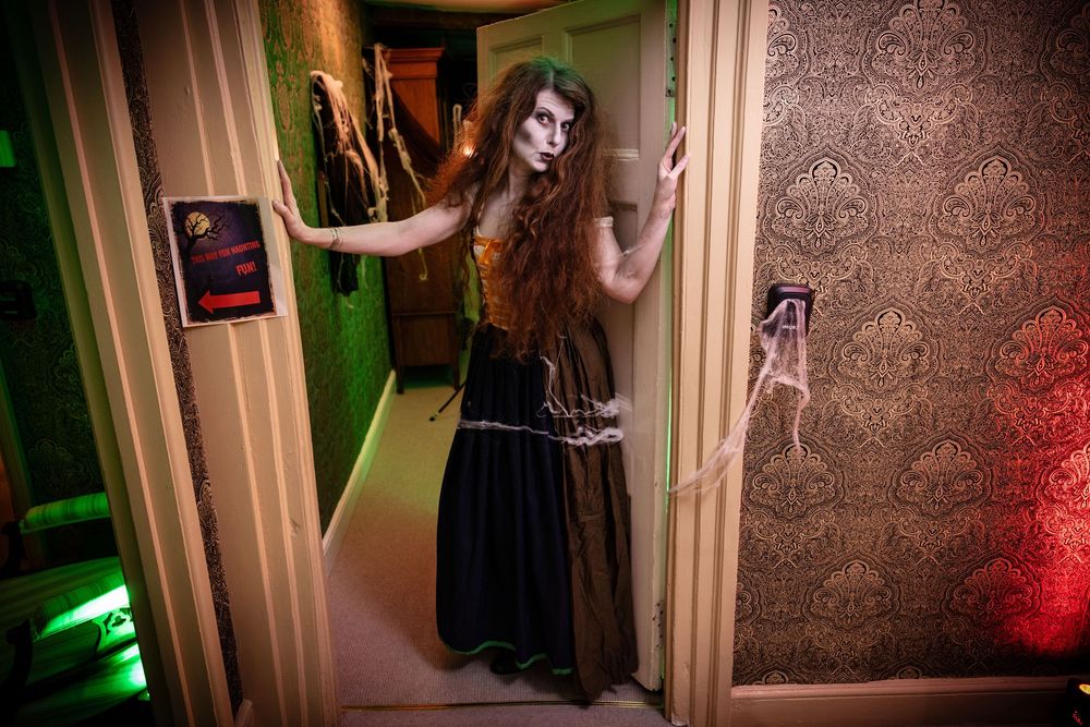 Event photography Halloween party at Plas Dolguog