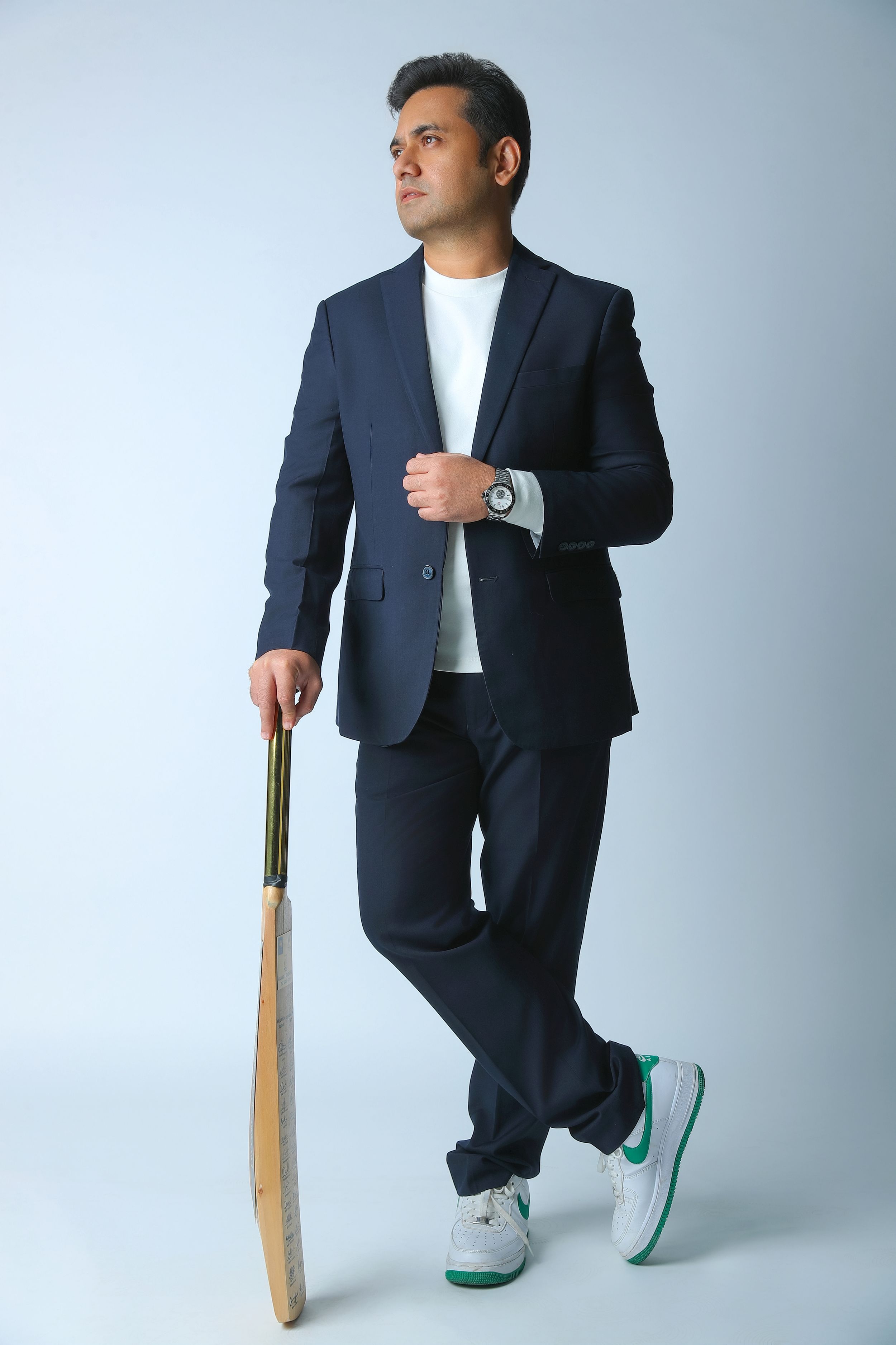 Fashion photography studio in Delhi capturing a professional editorial fashion shoot with formal studio styling