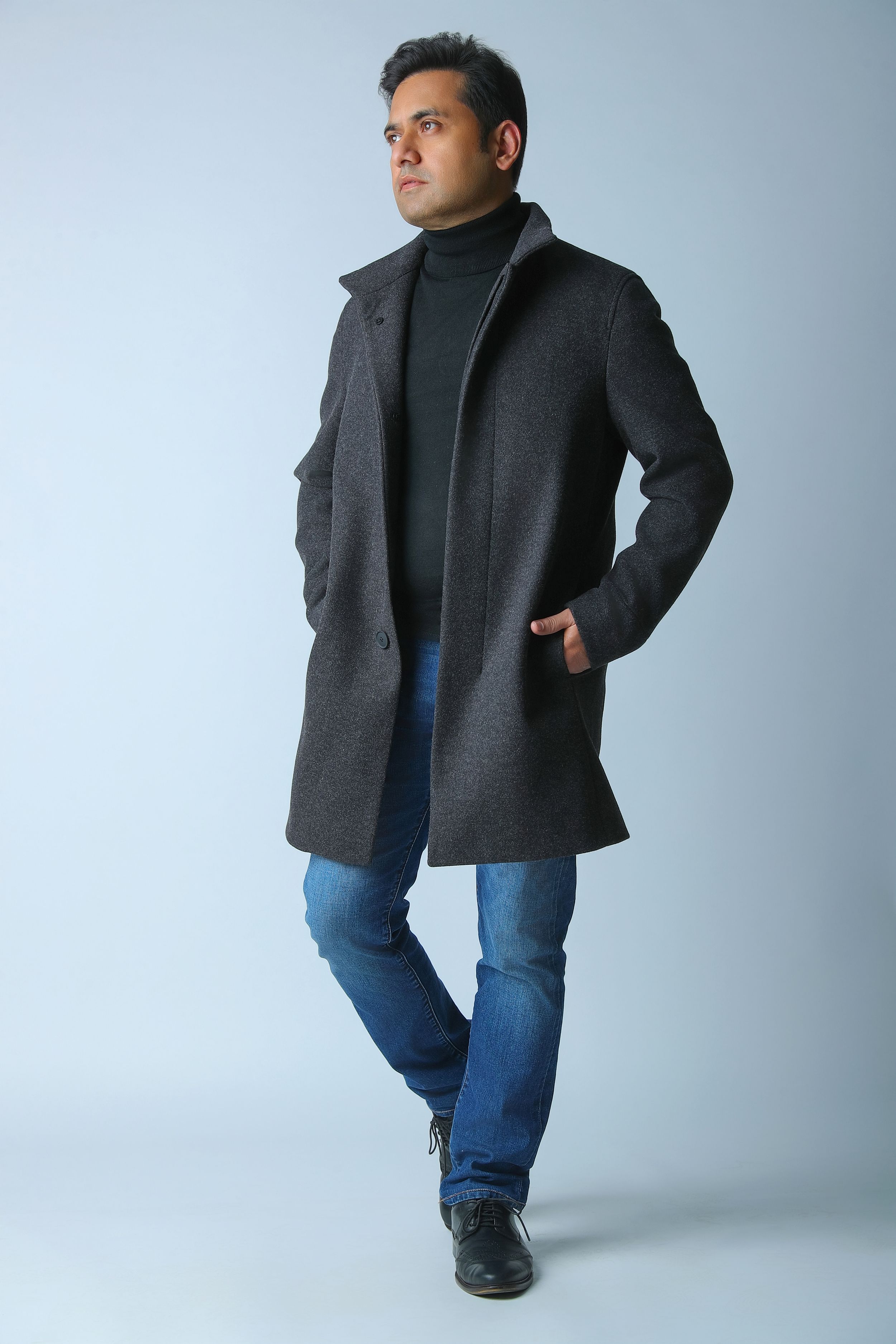 fashion photography shoot in Delhi studio showcasing a styled portrait