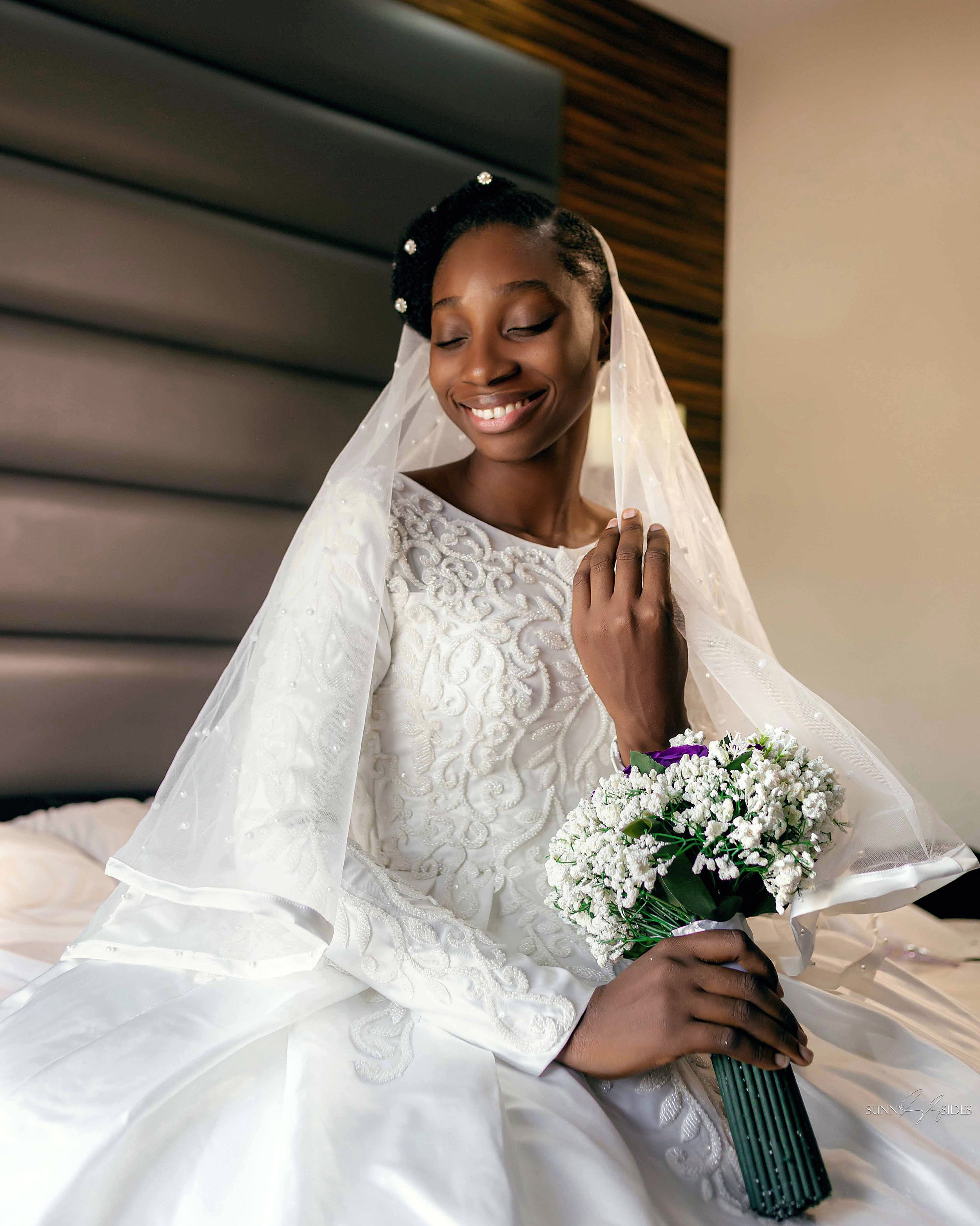 Beautiful smiling bride