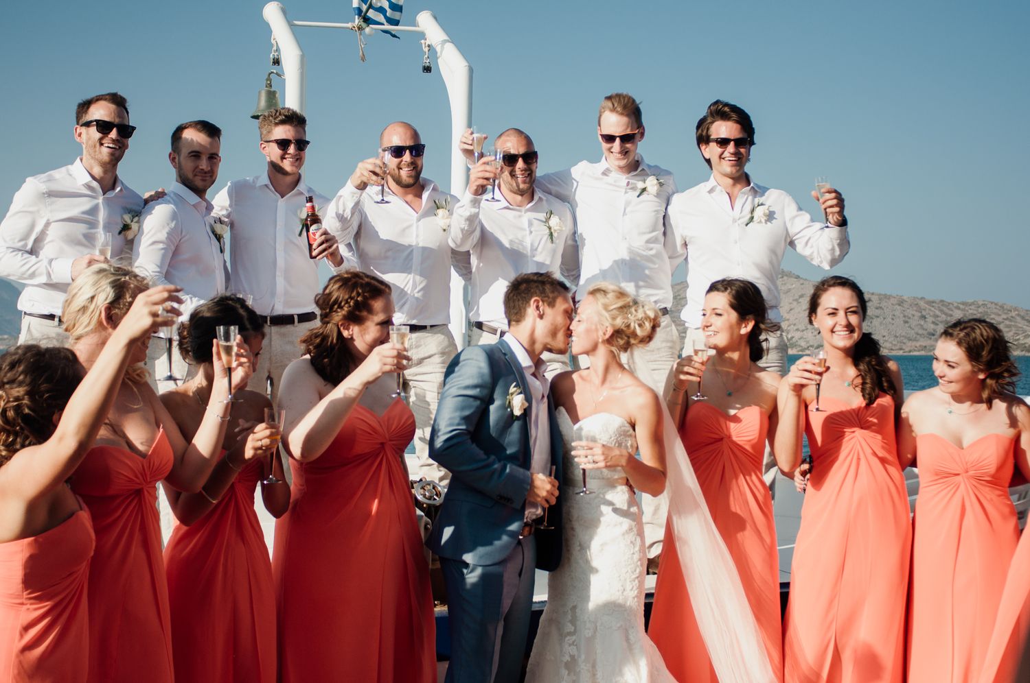 Elounda Crete wedding boat cruise